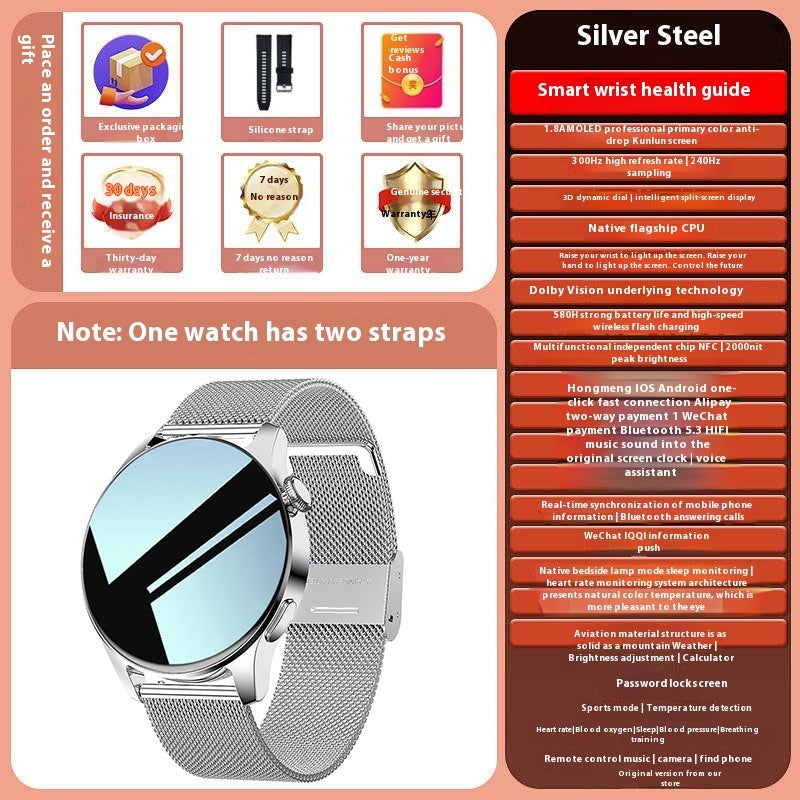 Smart Watch Bluetooth Calling Heart Rate